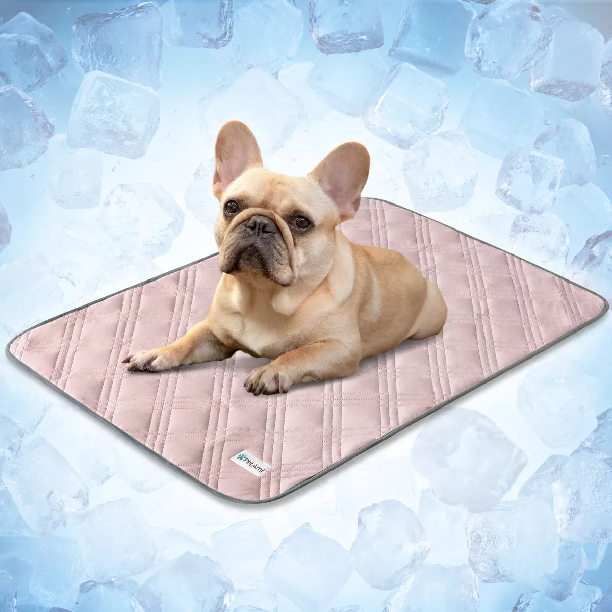 Petami Waterproof Cooling Blanket Mat for Dog Cat Pet, anti Slip Indoor Cool Pad, Q-MAX Sofa Couch Bed Crate Cover