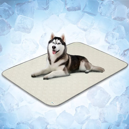 Petami Waterproof Cooling Blanket Mat for Dog Cat Pet, anti Slip Indoor Cool Pad, Q-MAX Sofa Couch Bed Crate Cover
